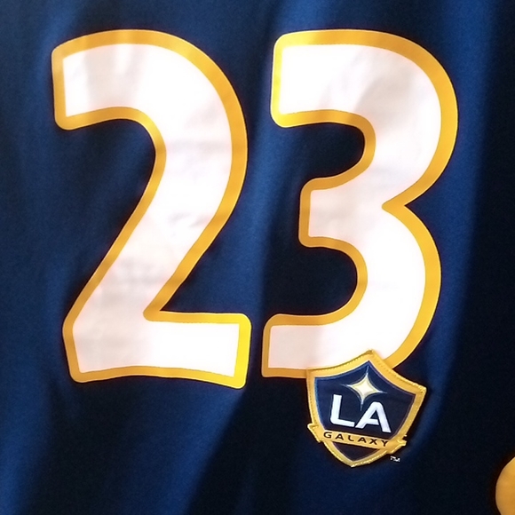 Adidas MLS Official LA Galaxy No. 23 Jersey Size L EUC - Picture 7 of 11